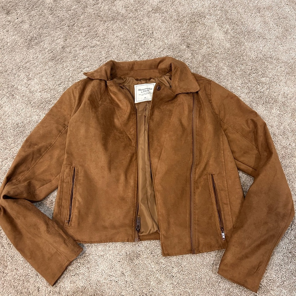 Abercrombie Suede Moto Jacket
